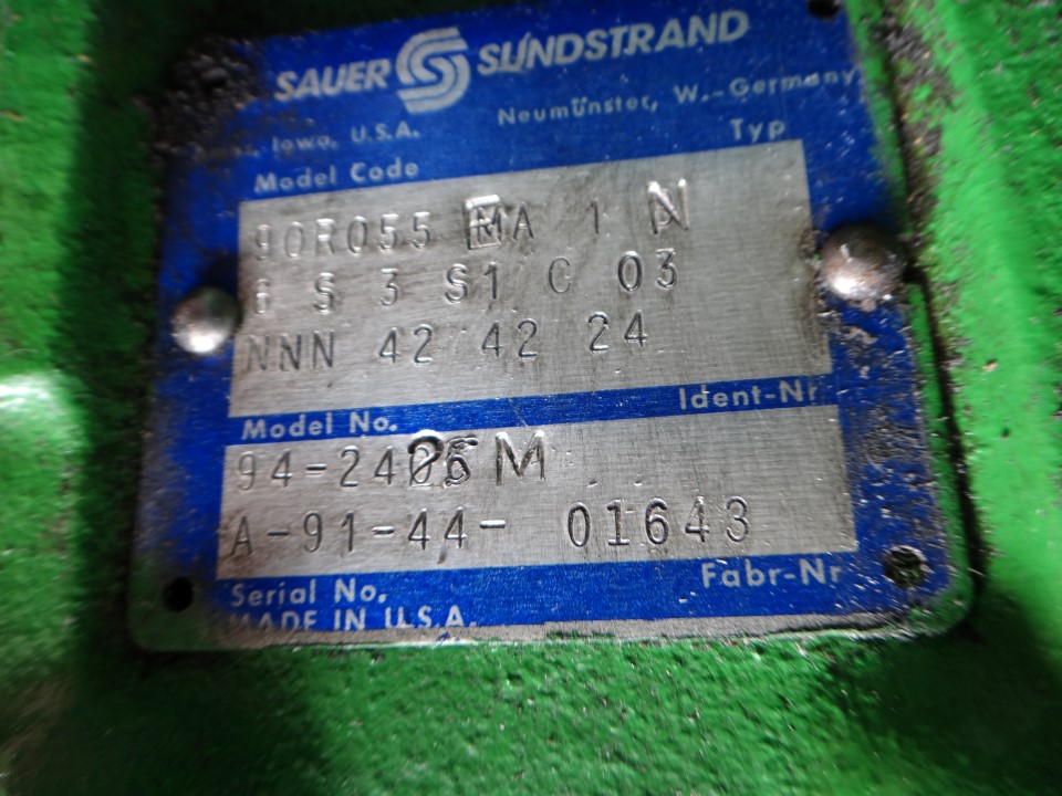 Sauer Sundstrand 94-2425M Hydraulic Pumps and 30HP Motors